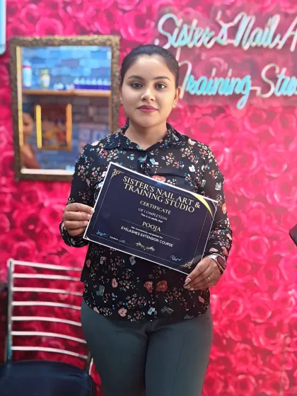 Congratulations to Pooja for finishing both her Nail Art and Eyelashes Extension courses. We love seeing our students build a complete set of professional beauty skills with us.