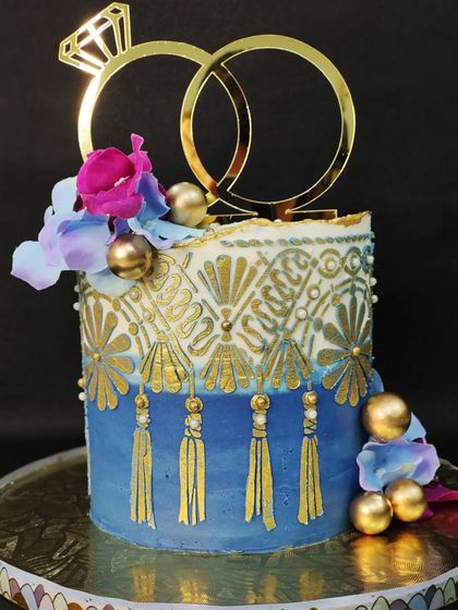 Swetha Mehta - Custom Non-Fondant Cakes Grand Wedding & Engagement Cakes photo 9