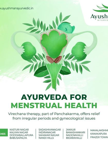Ayurveda offers effective solutions for menstrual health. Virechana therapy, a key part of Panchakarma, helps regulate hormonal balance and provides relief from irregular periods and other gynecological issues by cleansing the system.