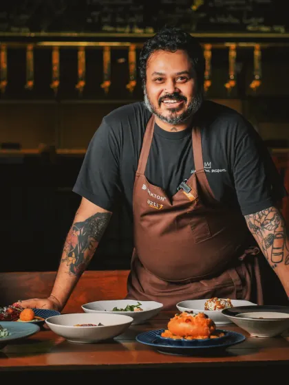 I’m Chef Vivek, and this is my culinary philosophy on a plate. For me, it all starts with the "butterfly effect," the idea that small, thoughtful choices in sourcing our ingredients create a significant impact on your dining experience.