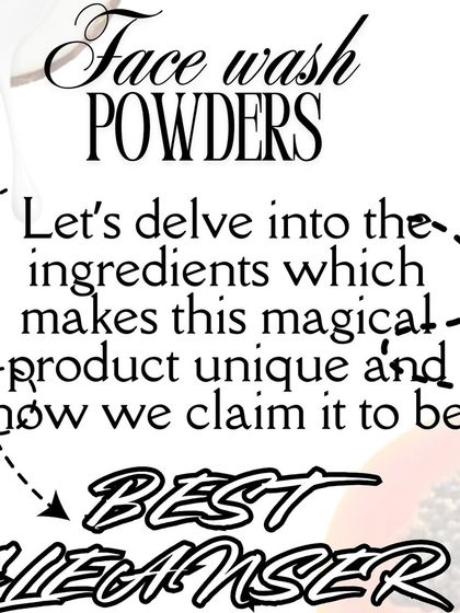 Let's look at the ingredients that make my face wash powders the best cleanser. They are unique, magical, and effective.