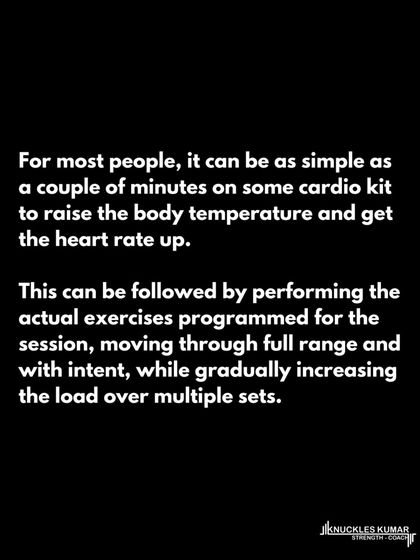 Your warm-up should prepare you for the work ahead, not exhaust you. For most people, a few minutes of light cardio followed by gradually building up the weight on your main lifts is all you need. Post-workout cooldowns and stretching are largely ineffective for recovery or injury prevention.