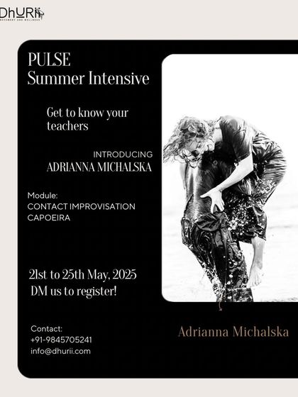 Introducing Adrianna Michalska, who will be teaching Contact Improvisation and Capoeira at our PULSE Summer Intensive.