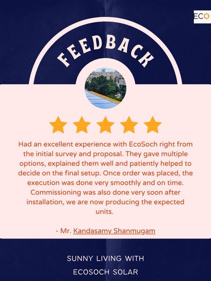 EcoSoch - Rooftop Solar Solutions Happy Customers, Real Savings photo 6