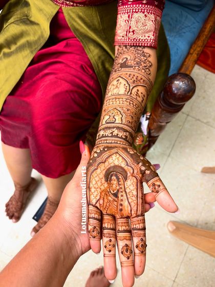 Lotus Mehendi Arts - Bridal & Occasion Mehendi Elaborate Bridal Designs photo 55