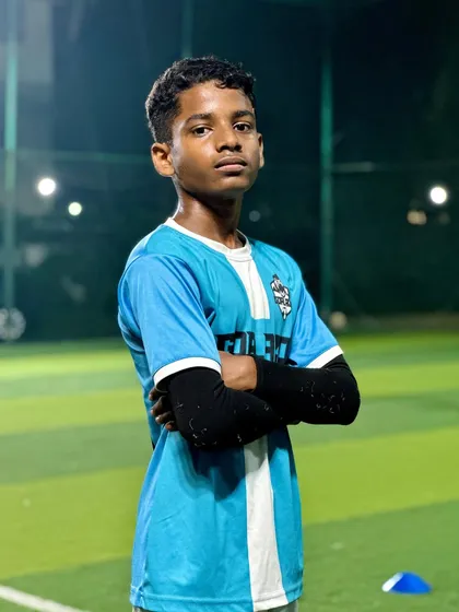 A portrait of our "Goalazo Wall," a defender who has been a rock for our U-13 and U-15 teams in every tournament.
