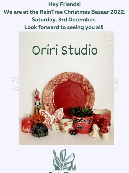 The announcement for my stall at the Raintree Christmas Bazaar. Pop up sales are a fantastic way to meet my customers in person.