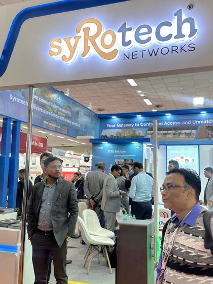 Our well-lit and branded booth at IFSEC India 2024, attracting visitors to explore our latest innovations in security technology.