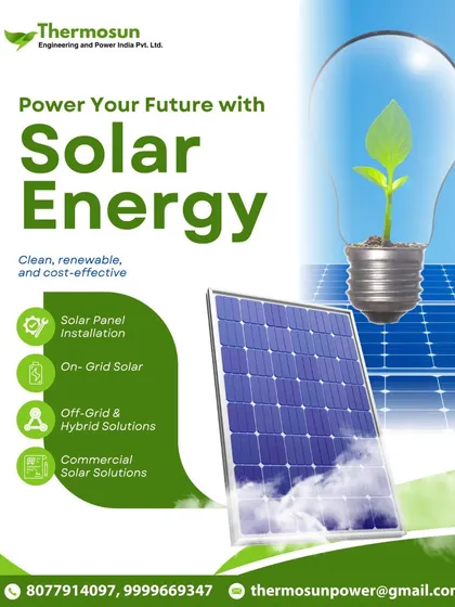 I offer clean, renewable, and cost-effective solar solutions, including on-grid, off-grid, and hybrid systems for homes and businesses.