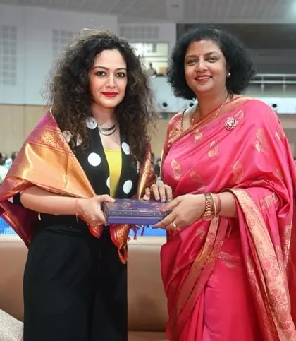 Receiving a token of appreciation after my session at BGS National Public School. It was a humbling and rewarding experience to contribute to the professional development of the school's faculty.