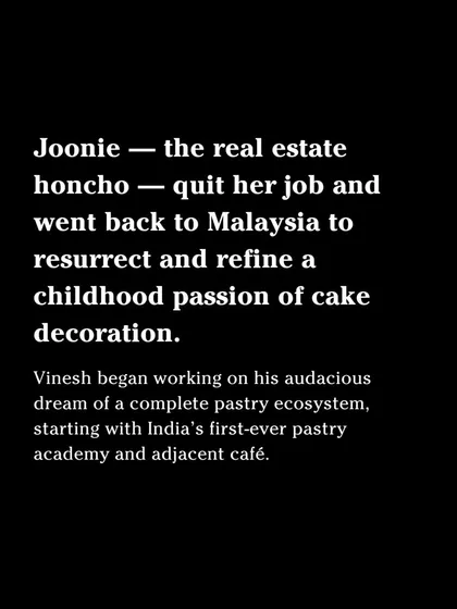 A snippet from an article that tells my story. I left my old job to go back to my childhood passion of cake decorating, and I've never looked back.