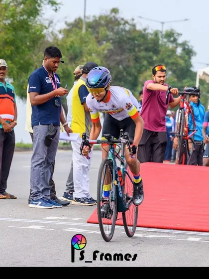 The moment of launch. Our U-14 rider starting his race at the State Championships. It's inspiring to see such young talent compete with so much passion.
