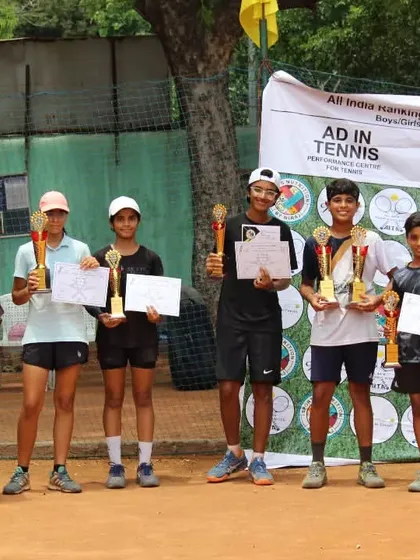 All the winners and runners-up from the All India Ranking AITA Tournament we hosted.