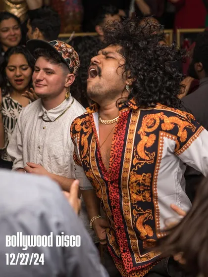 Pure joy on the dance floor at Bollywood Disco. My goal is to create an atmosphere where people feel free to express themselves and connect with the music.