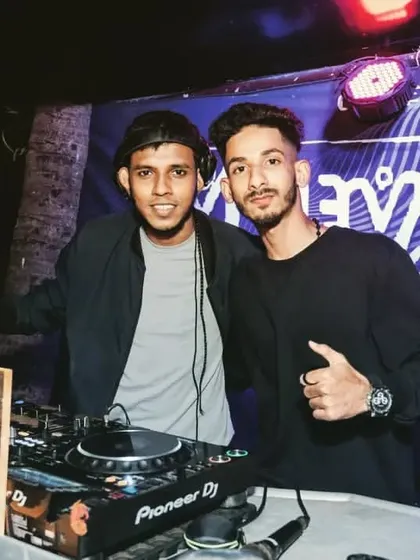 Another shot with my DJ partner at Cafe Mambo. Our synergy helps create a seamless and energetic back-to-back set.