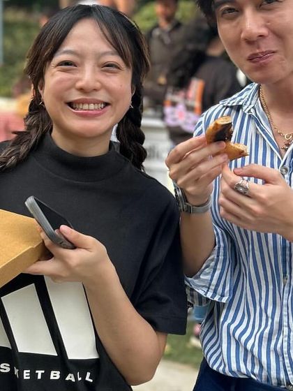 Happy faces at the Adidas corporate event. It's always great to see employees enjoying a fresh slice of pizza as a reward for their hard work.