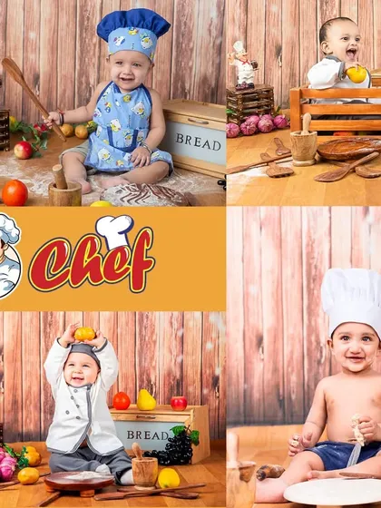 From tiny bakers to master chefs, my chef-themed sessions are a recipe for fun. I provide all the props, including the hat and wooden spoons, so your little one can cook up some adorable memories.