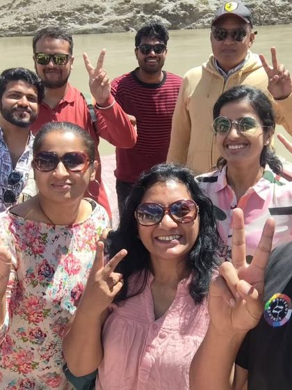 A selfie to capture the fun of a group trip to Ladakh. It's all about making memories with your squad, and I'm here to make that happen.