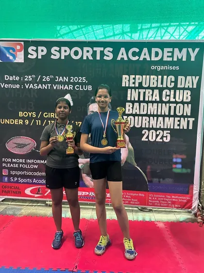 The U13 girls' finalists, demonstrating skill and determination at a young age.