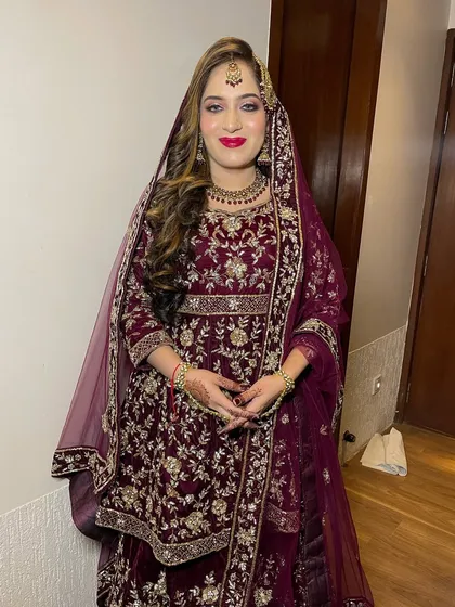 From my makeover diaries. This full-length shot shows the beautiful embroidery and the flattering silhouette of the gown.