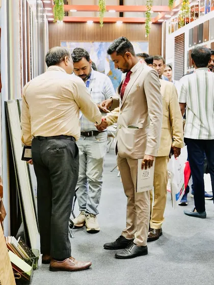 A warm handshake with a new business connection. Events like MATECIA are all about building relationships.