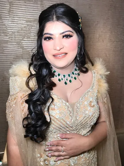 A final portrait of the engagement bride, looking confident and beautiful.