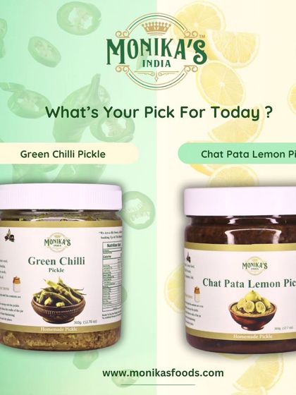 What's your pick for today? Are you in the mood for the fiery kick of Green Chilli Pickle or the zesty tang of Chat Pata Lemon Pickle? Your parathas are waiting.
