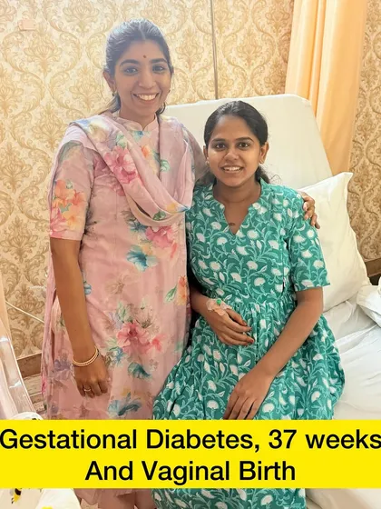 A gestational diabetes diagnosis can be worrying, but it doesn't have to prevent a vaginal birth. Monisha was so sincere with her exercises and diet, and with her husband's support, she had an empowering birth experience.
