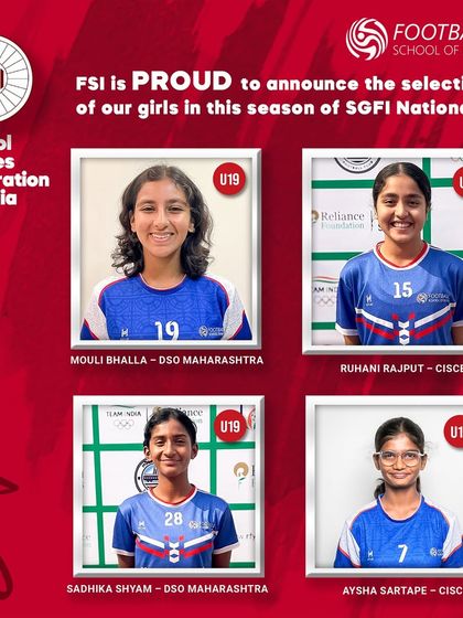 Four of our girls, Mouli, Ruhani, Sadhika, and Aysha, have been selected for the SGFI Nationals, representing their respective teams.