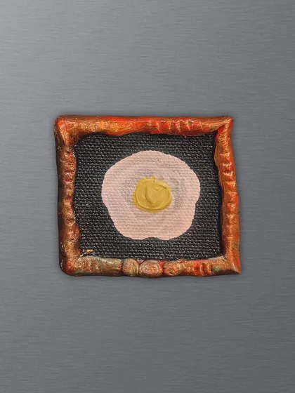 A simple fried egg, elevated into a piece of pop art. This magnet is for those who find joy and art in the everyday.