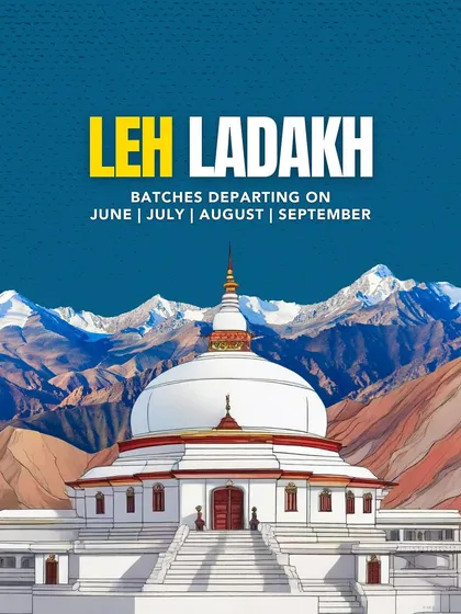 Our Leh-Ladakh batches are departing in June, July, August, and September. This is your chance to fulfill that Himalayan dream.