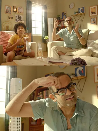 More stills of the male actors from the Nerolac commercial, showcasing the natural grooming style.