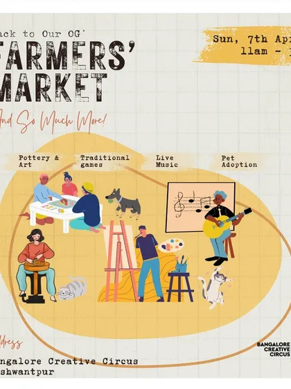 Our OG Farmers' Market is back and loaded with fun. Beyond fresh produce, you can enjoy pottery, traditional games, live music, and even a pet adoption drive.