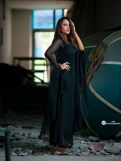 A slightly different take on the previous shot, with a subtle shift in pose and lighting to offer more options for a portfolio.