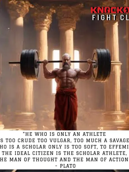 Plato said the ideal citizen is the 'scholar athlete'. I believe in this completely. I train you to be a thinker who can fight and a fighter who can think. That is the path to becoming a complete and powerful individual.