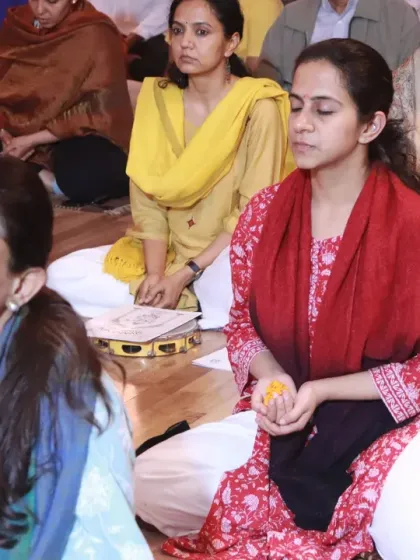 Yoga is more than asanas; it is a path to inner stillness. Our community gathers for Satsang and meditation, creating a powerful collective energy that deepens individual practice and fosters a sense of connection.