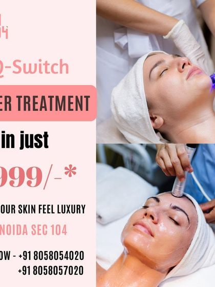 Experience our powerful Q-Switch Laser Treatment, now available for just 1999. This advanced laser is highly effective for targeting pigmentation, sun spots, and uneven skin tone, leaving your skin feeling luxurious and clear.
