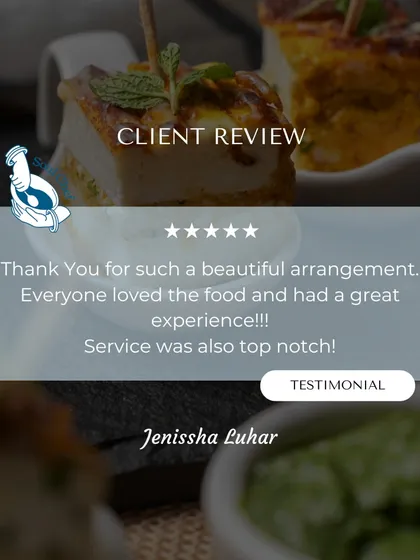 "Everyone loved the food and had a great experience!!!" Hearing these words from our clients is what drives us. We believe in creating beautiful arrangements and delivering top notch service for every event.