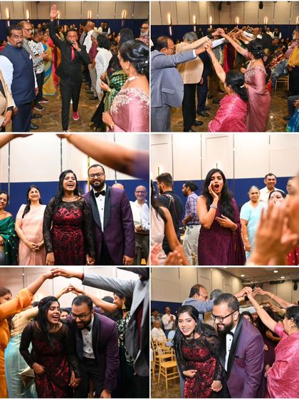 More moments from the dance floor, showing the couple in the midst of the celebration. A great reception is one where everyone feels the joy and joins the party.