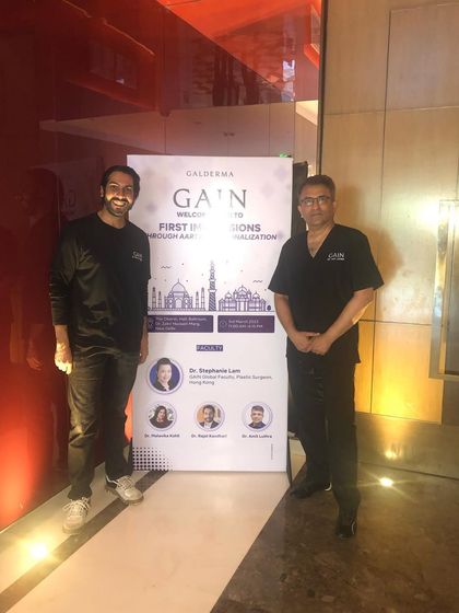 All set for the GAIN "First Impressions" launch, focusing on the art of personalizing filler treatments to enhance each individual's unique look.