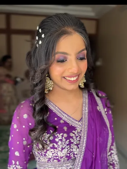 This angle shows the beautiful smile and the sparkle in her eyes.