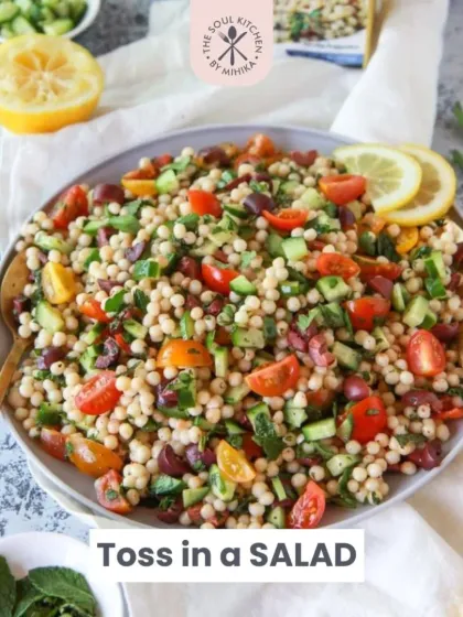 Add a scoop of Muhammara to a fresh couscous salad for a burst of Middle Eastern flavour.