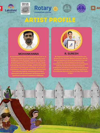 Showcasing artists and designers who contribute to our festivals, including sculptors and painters.