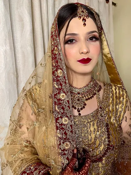 Shifa, ready for her Nikah. Bookings are open, so get in touch to have your personalized bridal package designed by us.