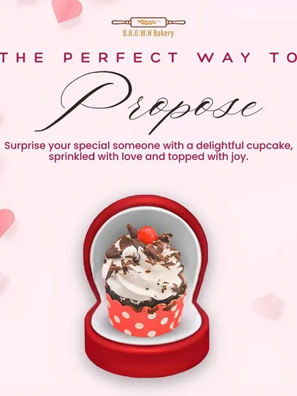The perfect way to propose. Surprise your special someone with a delightful cupcake, presented in a ring box.