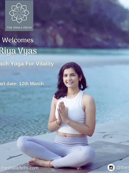 We are excited to welcome Riya Vyas, who will be teaching our "Yoga for Vitality" classes.