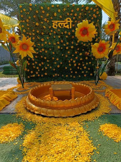 Party Solutions Rekha - Wedding Decor Vibrant Haldi & Mehendi Ceremonies photo 17