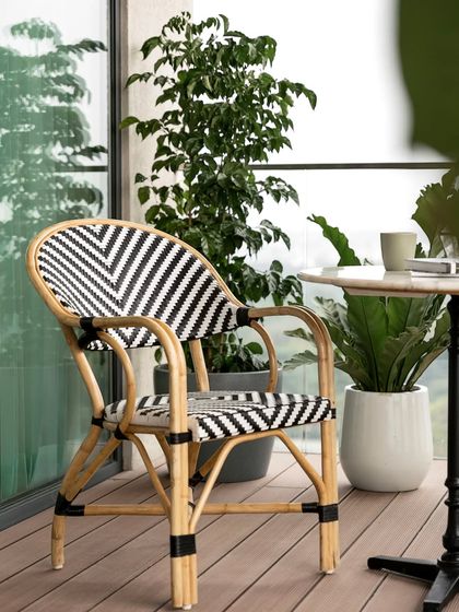 A duplicate of 224, showing the detail of the balcony chair.