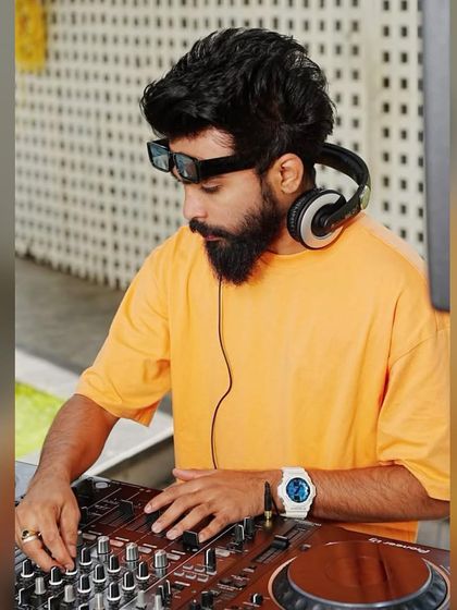 "Every moment is a fresh beginning." A shot of me at a poolside gig at the Hyatt Centric, showing my versatility in different settings.