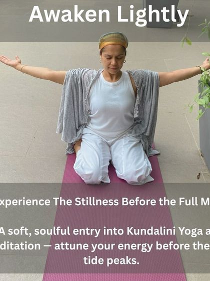 An invitation to a gentle workshop before the Full Moon on the Lion's Gate portal. This session is a soft, soulful entry into Kundalini Yoga, helping you attune your energy before the lunar tide peaks.